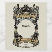 ギリシャのローマのフォーンパンワインラベルテンプレート ワインラベル (シングルラベル)