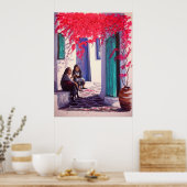 ギリシャのヴィレッジゴシップ（大） ポスター (キッチン)