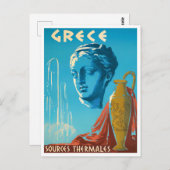 ギリシャのヴィンテージ旅行はがき ポストカード (正面/裏面)