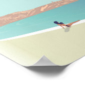 ギリシャのヴィンテージ旅行ポスター ポスター (角)