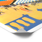 ギリシャのヴィンテージ旅行ポスター ポスター (角)