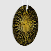 ギリシャの主パターンのアポロ日曜日記号 オーナメント (正面)