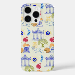 ギリシャの休暇ミニマリズム iPhone 16 PROケース