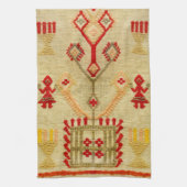 ギリシャの伝統的な民族のモチーフのギリシャ人の記号 キッチンタオル (縦)