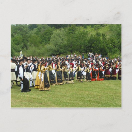 ギリシャの伝統的な踊り ポストカード (正面)