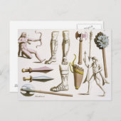 ギリシャの兵士、武器と鎧、'ルからのプレート38 ポストカード (正面/裏面)