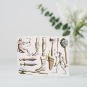 ギリシャの兵士、武器と鎧、'ルからのプレート38 ポストカード (スタンド正面)