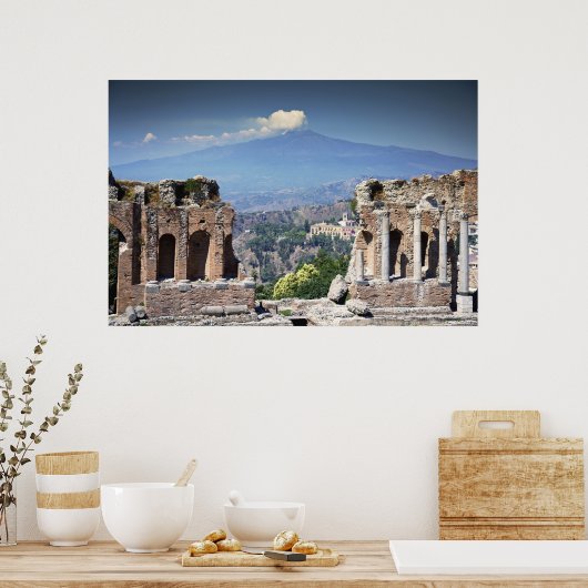 ギリシャの円形劇場 ポスター (キッチン)