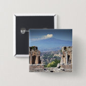 ギリシャの円形競技場2 缶バッジ (正面&裏面)