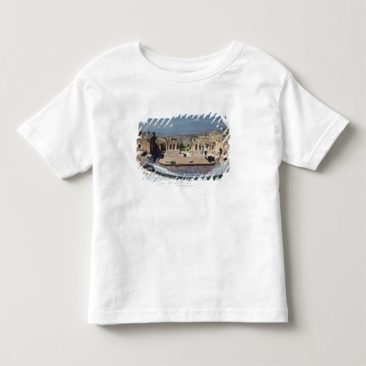 ギリシャの円形競技場3 トドラーTシャツ (正面)