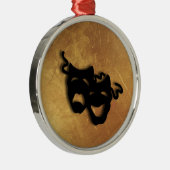 ギリシャの劇場面喜劇と悲劇オーナメント メタルオーナメント (右)