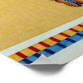 ギリシャの古代絵画フレスコ美術のレプリカ ポスター (角)