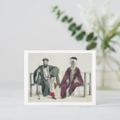 ギリシャの司祭とトルコ人で、ティエリー人が刻んだ ポストカード (スタンド正面)