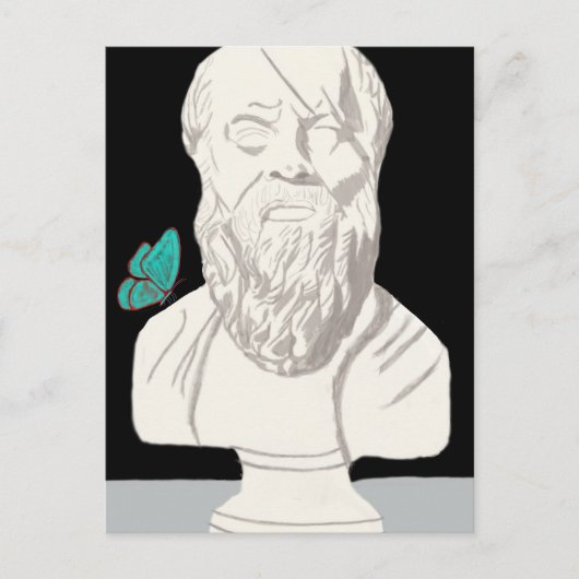 ギリシャの哲学者ポスターの胸像 ポストカード (正面)