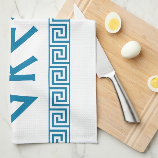 ギリシャの国の国家の文字の名前の記号のギリシャ人のtrave キッチンタオル (四つ折り)