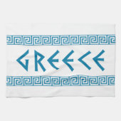 ギリシャの国の国家の文字の名前の記号のギリシャ人のtrave キッチンタオル (横)