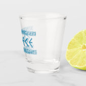 ギリシャの国の国家の文字の名前の記号のギリシャ人のtrave ショットグラス (右)