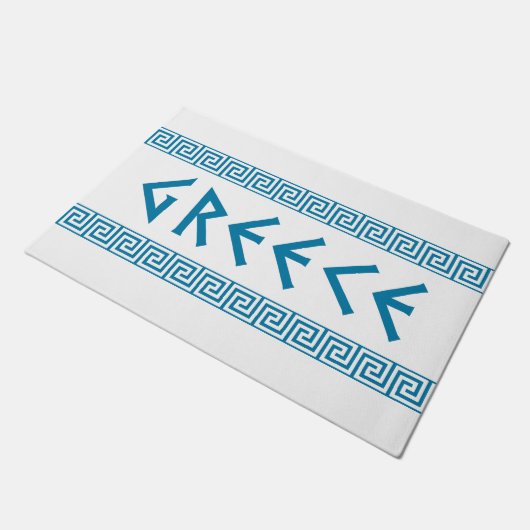 ギリシャの国の国家の文字の名前の記号のギリシャ人のtrave ドアマット (アングル)