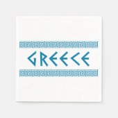 ギリシャの国の文字名の記号ギリシャの旅行 スタンダードカクテルナプキン (正面)