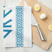 ギリシャの国の記号の名前の文字のギリシャ語 キッチンタオル (四つ折り)