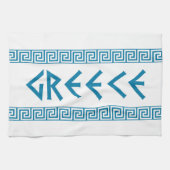 ギリシャの国の記号の名前の文字のギリシャ語 キッチンタオル (横)