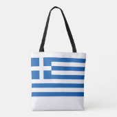 ギリシャの国旗の記念品 トートバッグ (裏面)