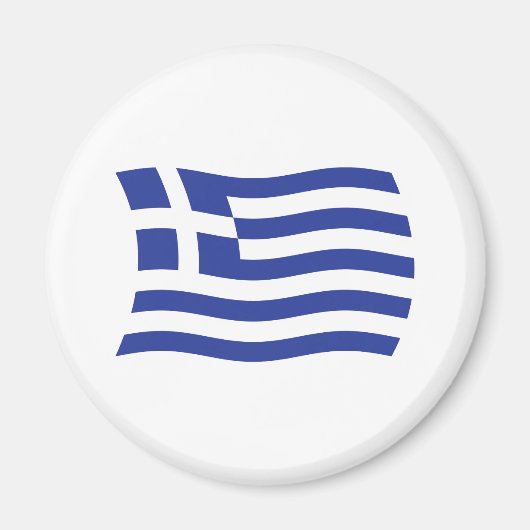 ギリシャの国旗マグネット マグネット (正面)