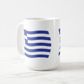 ギリシャの国旗マグ コーヒーマグカップ (正面左)