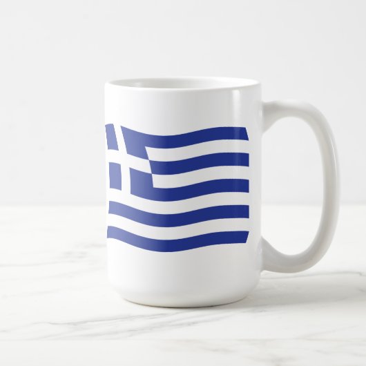 ギリシャの国旗マグ コーヒーマグカップ (右)