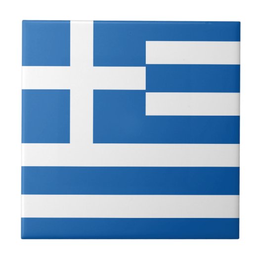 ギリシャの国旗 ギリシャ旗 タイル (正面)