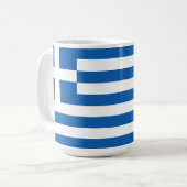ギリシャの国旗 コーヒーマグカップ (正面左)