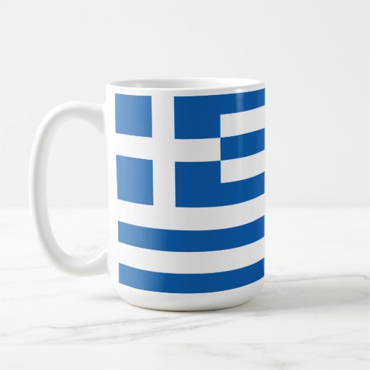 ギリシャの国旗 コーヒーマグカップ (左)