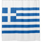 ギリシャの国旗 シャワーカーテン (正面)