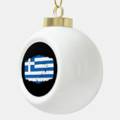 ギリシャの国旗 セラミックボールオーナメント (右)