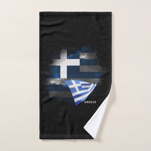 ギリシャの国旗 バスタオルセット (ハンドタオル)