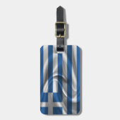 ギリシャの国旗 ラゲッジタグ (正面縦)