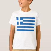ギリシャの国旗 Tシャツ (正面)