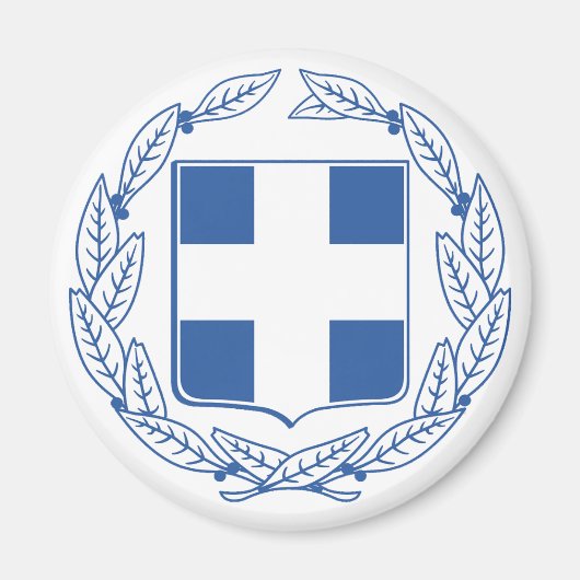 ギリシャの国章マグネット マグネット (正面)