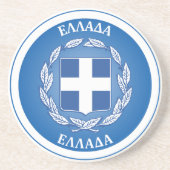 ギリシャの国章 サークル型 コースター (正面)
