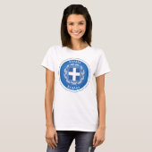 ギリシャの国章 サークル型  Tシャツ (正面フル)