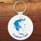 ギリシャの地図 キーホルダー (正面)