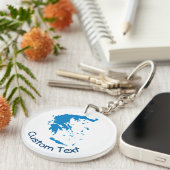 ギリシャの地図 キーホルダー (正面右)