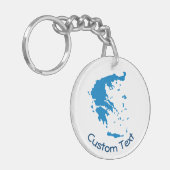 ギリシャの地図 キーホルダー (正面左)