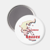 ギリシャの地図 マグネット (正面/裏面)