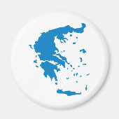 ギリシャの地図 マグネット (正面)