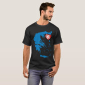ギリシャの地図 Tシャツ (正面フル)