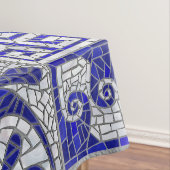 ギリシャの壊れたタイルのモザイクアート テーブルクロス (インサイチュ)