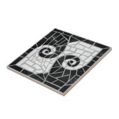 ギリシャの壊れたタイルモザイク黒大理石 タイル (側面)