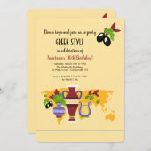 ギリシャの壷の招待状 招待状 (正面/裏面)