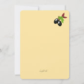 ギリシャの壷の招待状 招待状 (裏面)